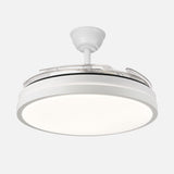 Ventilador de techo retráctil Fabrilamp Escorpion LED blanco 4 palas motor DC 3000-6000K Ø107cm 59W — vista 4
