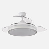 Ventilador de techo retráctil Fabrilamp Esparta LED blanco 3 palas motor DC Ø107cm 59W 184791401