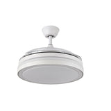 Ventilador de techo retráctil Fabrilamp Esparta LED blanco 3 palas motor DC 3000-6000K Ø107cm 59W — vista 2