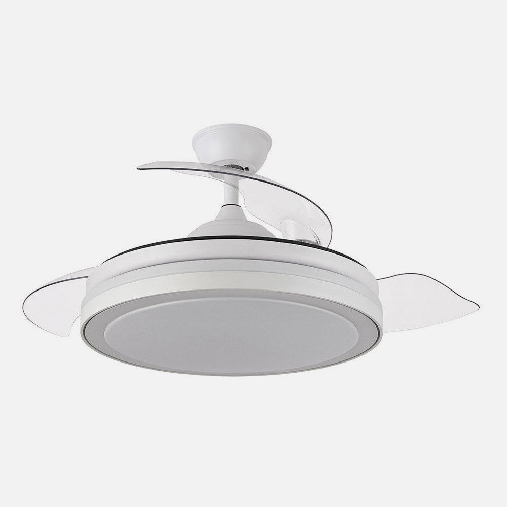 Ventilador de techo retráctil Fabrilamp Esparta LED blanco 3 palas motor DC 3000-6000K Ø107cm 59W — vista 1