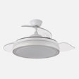 Ventilador de techo retráctil Fabrilamp Esparta LED blanco 3 palas motor DC 3000-6000K Ø107cm 59W — vista 1