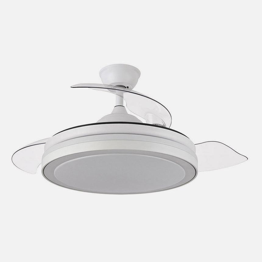 Ventilador de techo retráctil Fabrilamp Esparta LED blanco 3 palas motor DC 3000-6000K Ø107cm 59W — vista 1