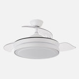 Ventilador de techo retráctil Fabrilamp Esparta LED blanco 3 palas motor DC 3000-6000K Ø91cm 59W — vista 1