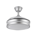 Ventilador de techo retráctil Fabrilamp Esparta LED plata 3 palas motor DC 3000-6000K Ø91cm 59W — vista 2
