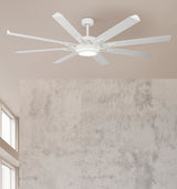 Ventilador de techo Fabrilamp Grado LED blanco 8 palas motor DC 3000-6500K Ø198cm 30W — vista 1