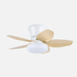 Ventilador de techo Fabrilamp Haran LED blanco haya 5 palas motor DC 3000-6500K Ø62cm 15W — vista 1