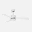 Ventilador de techo Fabrilamp Hellin LED blanco 3 palas motor DC 3000-6500K Ø106cm 18W — vista 1