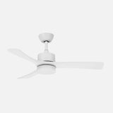 Ventilador de techo Fabrilamp Hellin LED blanco 3 palas motor DC 3000-6500K Ø106cm 18W — vista 1