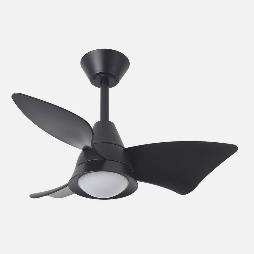 Ventilador de techo Fabrilamp Jaguar LED negro 3 palas motor DC 3000-6500K Ø96cm 30W — vista 2