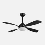 Ventilador de techo Fabrilamp Livorno LED negro 4 palas motor DC 3000-6000K Ø132cm 30W — vista 2