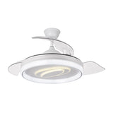 Ventilador de techo retráctil Fabrilamp Maracana LED blanco 3 palas motor DC 3000-6500K Ø107cm 57W — vista 3