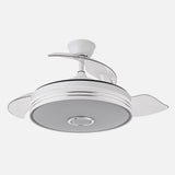 Ventilador de techo retráctil Fabrilamp Matanuska LED blanco 3 palas motor DC 3000-6000K Ø108cm 72W — vista 2