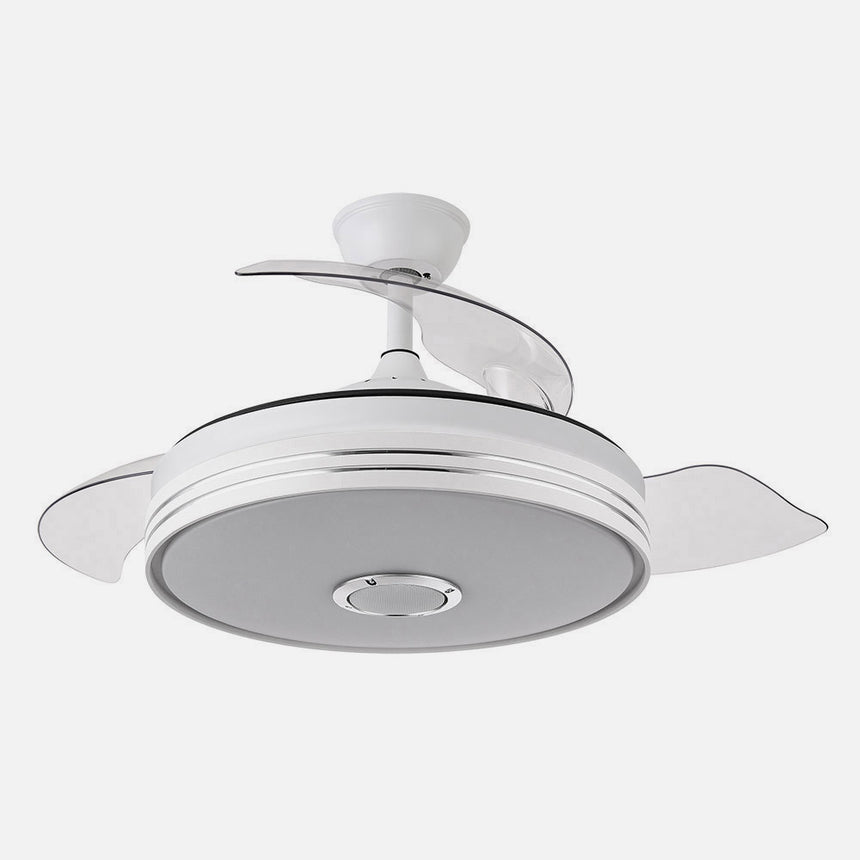 Ventilador de techo retráctil Fabrilamp Matanuska LED blanco 3 palas motor DC 3000-6000K Ø108cm 72W — vista 2