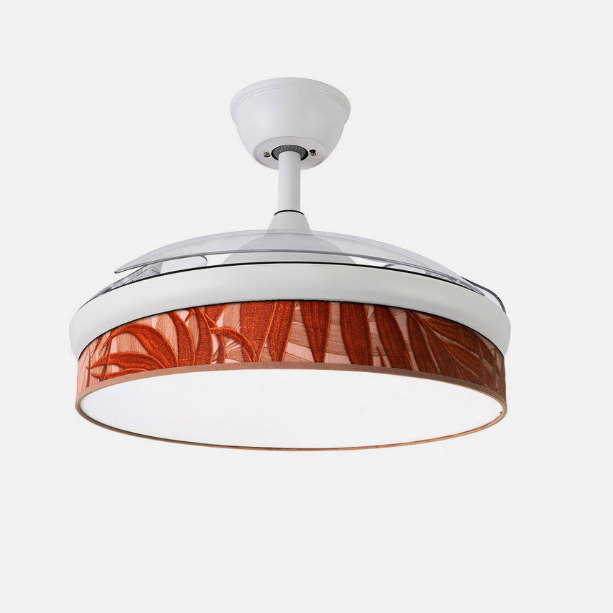 Ventilador de techo retráctil Fabrilamp Moda LED blanco caldera 3 palas motor DC 3000-6000K Ø108cm — vista 2