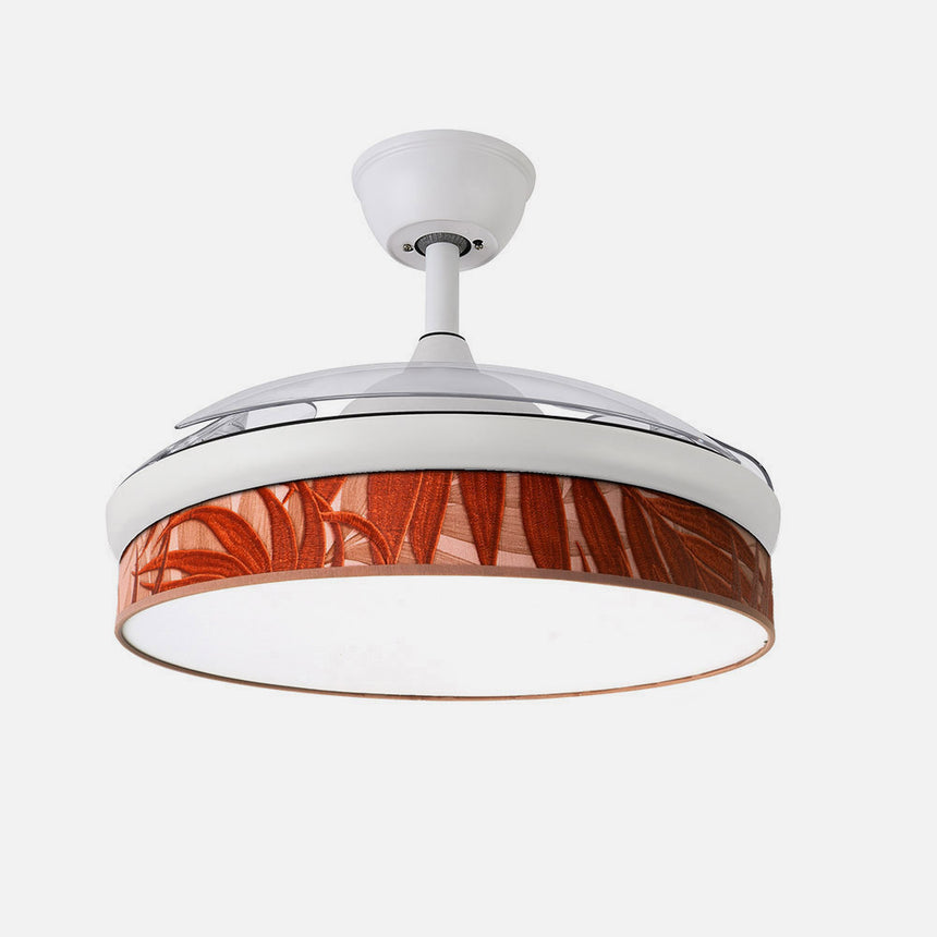Ventilador de techo retráctil Fabrilamp Moda LED blanco caldera 3 palas motor DC 3000-6000K Ø91cm — vista 2