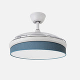 Ventilador de techo retráctil Fabrilamp Moda LED blanco azul 3 palas motor DC 3000-6000K Ø108cm 72W — vista 2