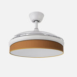 Ventilador de techo retráctil Fabrilamp Moda LED blanco naranja 3 palas motor DC 3000-6000K Ø108cm — vista 2
