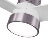 Ventilador de techo Fabrilamp Teo LED níquel blanco 3 palas motor DC 3000-6000K Ø139cm 24W — vista 6