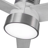 Ventilador de techo Fabrilamp Teo LED níquel gris 3 palas motor DC 3000-6000K Ø139cm 24W — vista 5