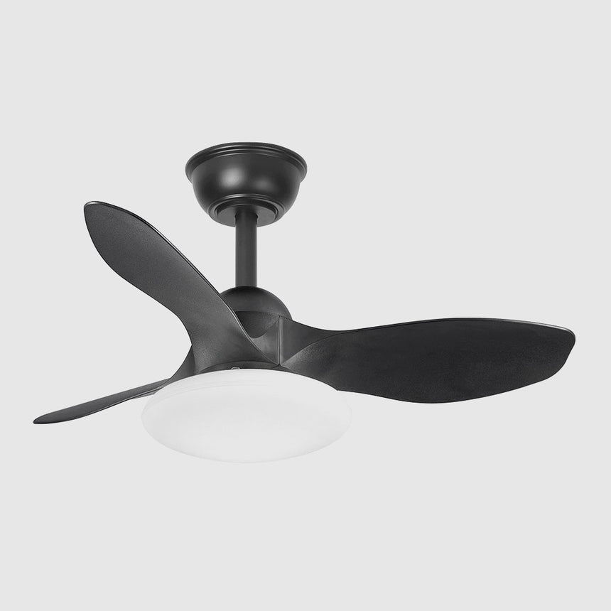 Ventilador de techo Fabrilamp Paramo LED negro 3 palas motor DC 3000-6000K Ø82cm 36W — vista 2
