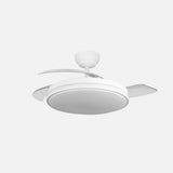 Ventilador de techo retráctil Fabrilamp Parlatore LED blanco 3 palas motor DC 3000-6500K Ø107cm 60W — vista 2