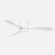 Ventilador de techo Fabrilamp Paterna LED blanco 3 palas motor DC 3000-6500K Ø117cm 18W — vista 1