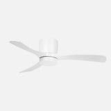 Ventilador de techo Fabrilamp Paterna LED blanco 3 palas motor DC 3000-6500K Ø117cm 18W — vista 1