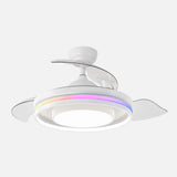 Ventilador de techo retráctil Fabrilamp Pitufo LED blanco 3 palas motor DC 3000-6500K Ø107cm 57W — vista 3