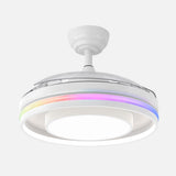 Ventilador de techo retráctil Fabrilamp Pitufo LED blanco 3 palas motor DC 3000-6500K Ø107cm 57W — vista 4