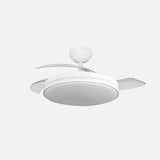 Ventilador de techo retráctil Fabrilamp Relampago LED blanco 3 palas motor DC Ø107cm 60W 258891301