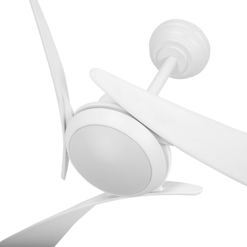 Ventilador de techo Fabrilamp Tarento LED blanco 3 palas motor DC 3000-6500K Ø132cm 24W — vista 3