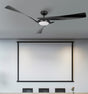 Ventilador de techo Fabrilamp Tarento LED negro 3 palas motor DC 3000-6500K Ø132cm 24W — vista 1