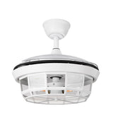 Ventilador de techo retráctil Fabrilamp Tornado LED blanco 3 palas motor DC Ø91cm — vista 3