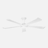 Ventilador de techo Fabrilamp Vinaros LED blanco 5 palas motor DC Ø144cm 18W 262091501