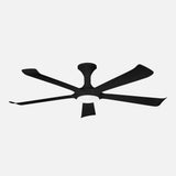 Ventilador de techo Fabrilamp Vinaros LED negro 5 palas motor DC 3000-6500K Ø144cm 18W — vista 1