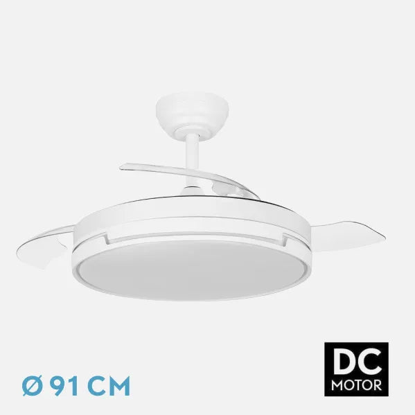 Ventilador Papiro mini 59W blanco 91D 3 aspas