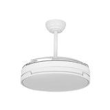 Ventilador de techo retráctil Fabrilamp Papiro LED blanco 4 palas motor DC 3000-6000K Ø107cm 59W — vista 2