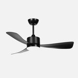Ventilador de techo Fabrilamp Yeste LED negro 3 palas motor DC 3000-6500K Ø106cm 18W — vista 1