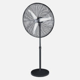 Ventilador de pie industrial Fabrilamp Alarcon negro plata 3 palas Ø65cm — vista 2