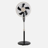 Ventilador de pie Fabrilamp Belmonte negro beis 5 palas Ø43cm — vista 2