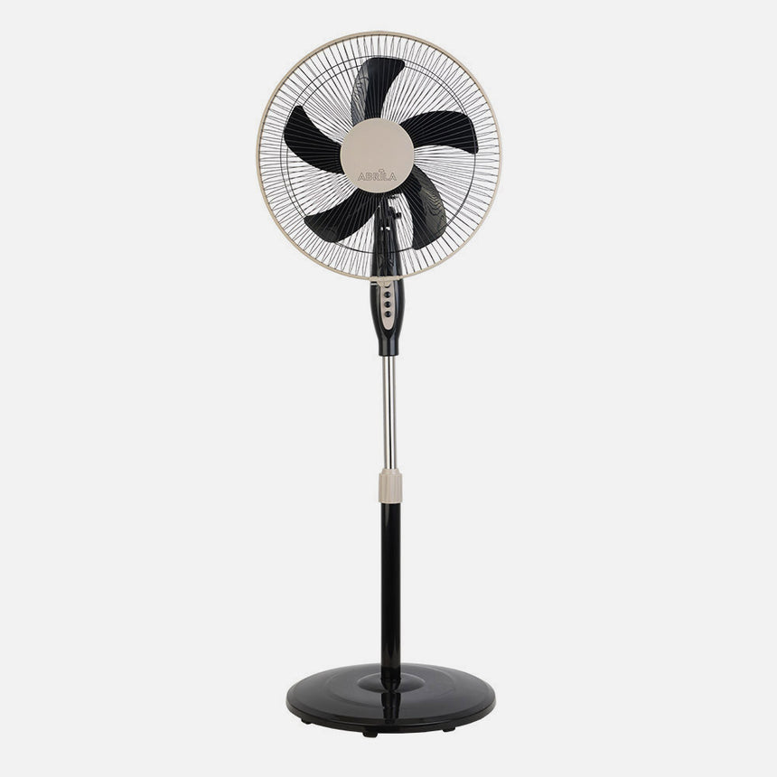 Ventilador de pie Fabrilamp Belmonte negro beis 5 palas Ø43cm — vista 2