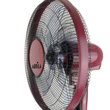 Ventilador de pie Fabrilamp Borlon burdeos negro 5 palas Ø43cm — vista 3