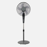 Ventilador de pie Fabrilamp Borlon negro gris 5 palas Ø43cm — vista 2