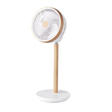 Ventilador de pie Fabrilamp Colibri blanco haya 3 palas motor DC 236241068