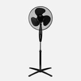 Ventilador de pie Fabrilamp Flip negro 3 palas Ø40cm 259441009