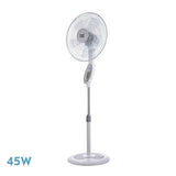 Ventilador de pie Fabrilamp Floxo blanco gris 5 palas Ø44cm 183541001