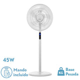 Ventilador de pie Fabrilamp Icono blanco 5 palas Ø44cm 207441001