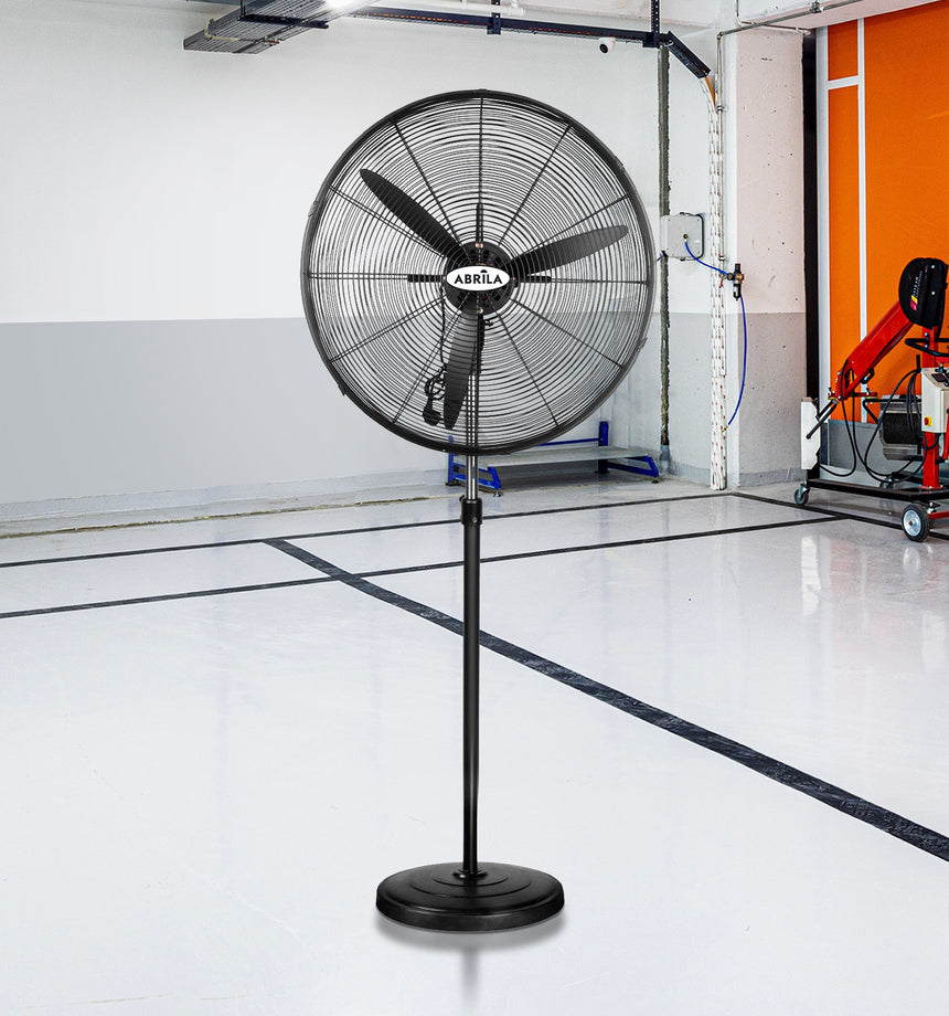Ventilador de pie industrial Fabrilamp Tormenta negro 3 palas Ø81cm — vista 3