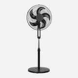 Ventilador de pie Fabrilamp Liberty negro 5 palas Ø43cm 256641009