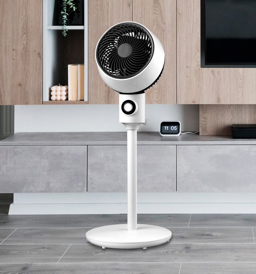 Ventilador de pie Fabrilamp Ozono blanco negro 3 palas Ø23cm — vista 3